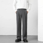 Pants Men Business Elastic Waist Korean Style