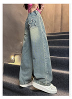 Girls’ Warm Thermal Jeans