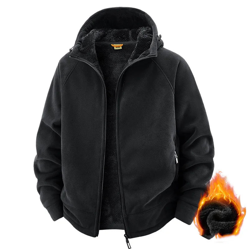Men’s Plush Hooded Sport Jacket