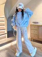Girls’ Bow Sweatshirt & Skirt Set