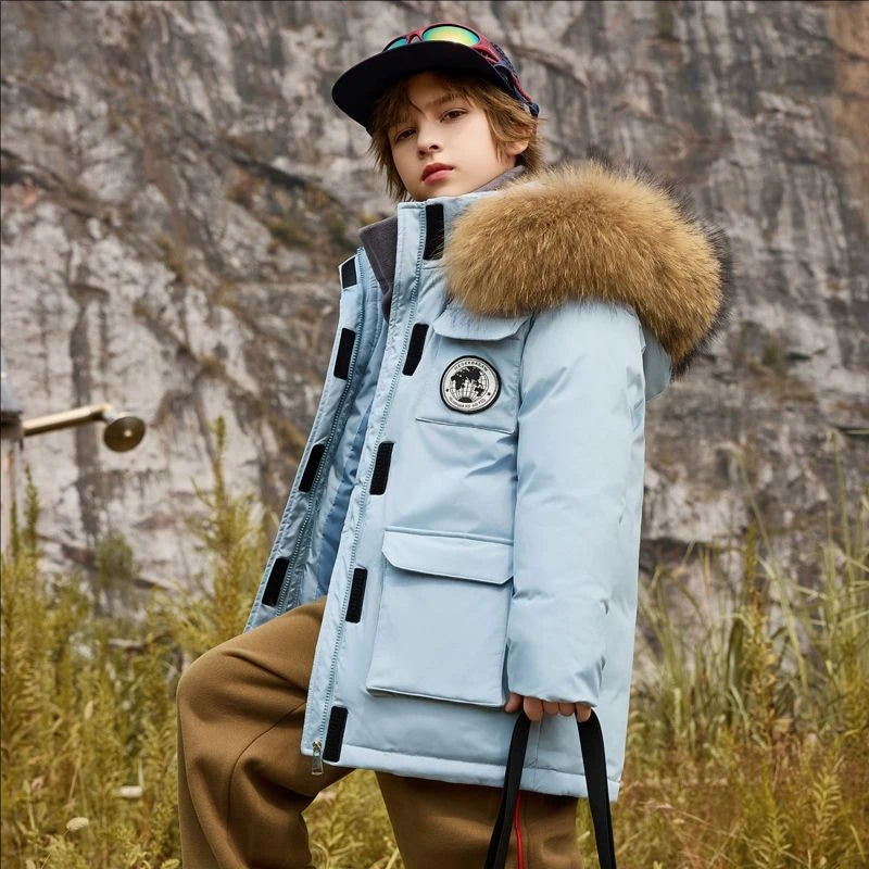 Warm Winter Coat for Boys (5–16 Years)