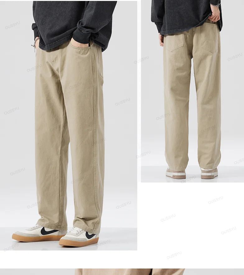 COTTON CASUAL PANTS MEN