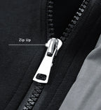 Men’s Patchwork Zip-Up Hoodie