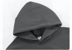 Winter Casual Thick Cotton Men's Top Solid Colour Hoodies Sweatshirt