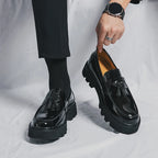 Men’s Platform Leather Loafers