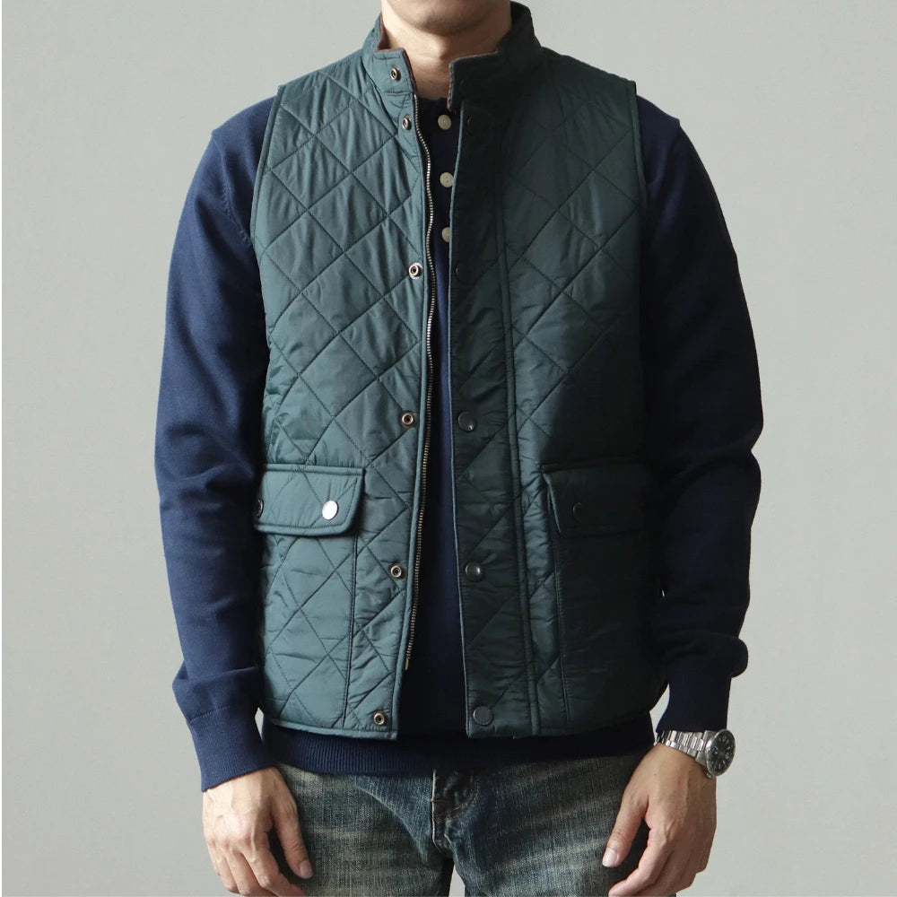 Men’s Retro Quilted Work Vest