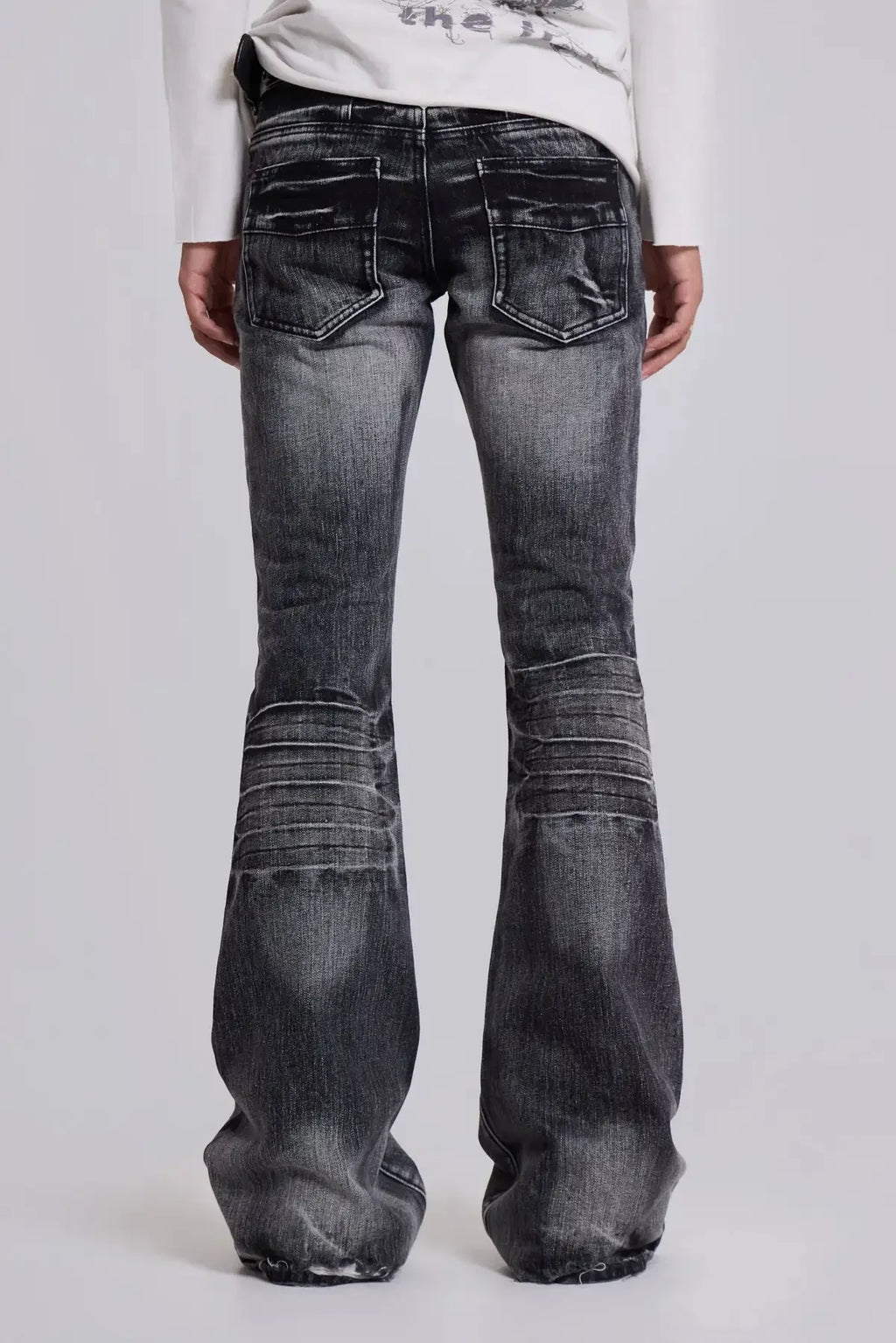 Unisex Retro Trumpet Denim Pants