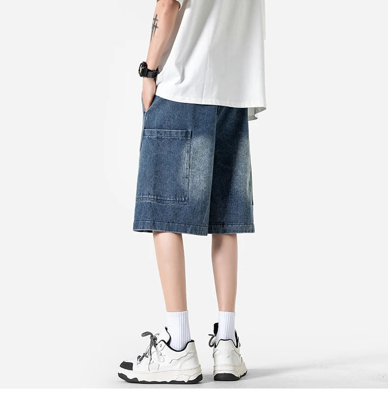 MEN’S LOOSE FIT DENIM SHORTS
