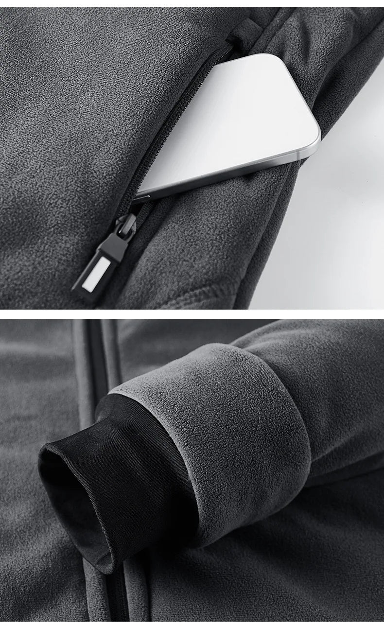 Men’s Plush Hooded Sport Jacket