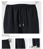 MEN LOOSE SOFT COTTON STAIGHT KNITTED SWEATPANT