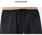 Pants for Men Clothing Zipper Solid Color Big Pockets Trousers LX5049
