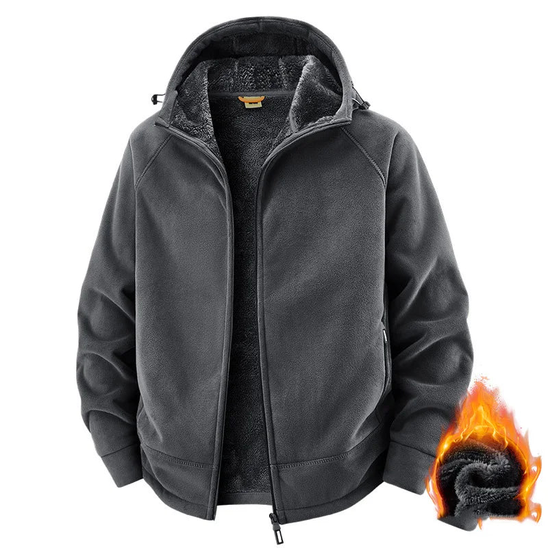 Men’s Plush Hooded Sport Jacket