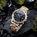 BOBO BIRD MEN'S WOOD QUARTZ WATCH