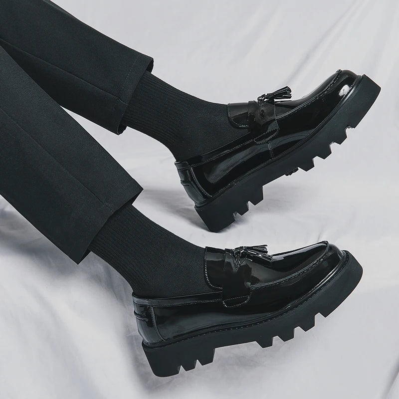 Men’s Platform Leather Loafers