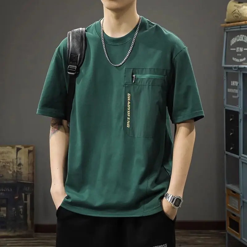 Men’s Workwear Zipper Pocket T-Shirt