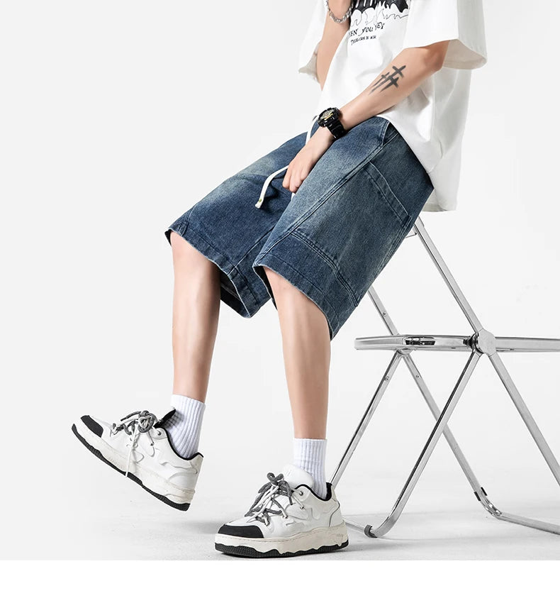 MEN’S LOOSE FIT DENIM SHORTS