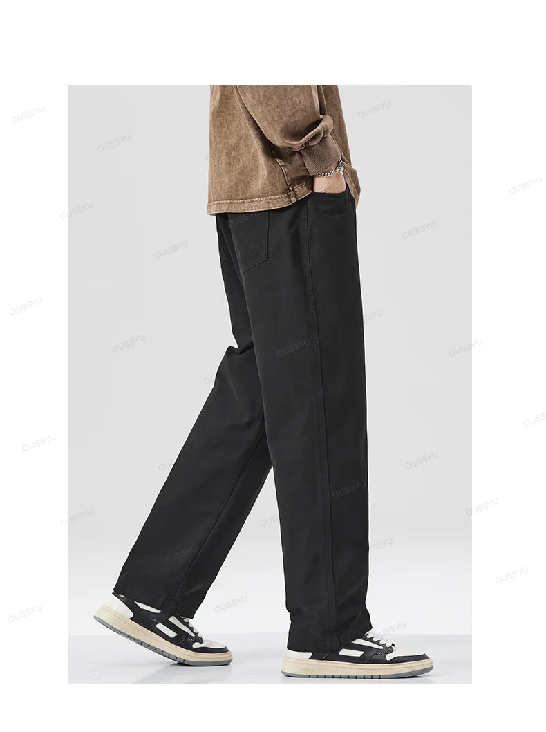 COTTON CASUAL PANTS MEN