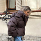 Women’s Hooded Short Cotton Jacket