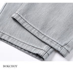 Men’s Patchwork Straight Jeans