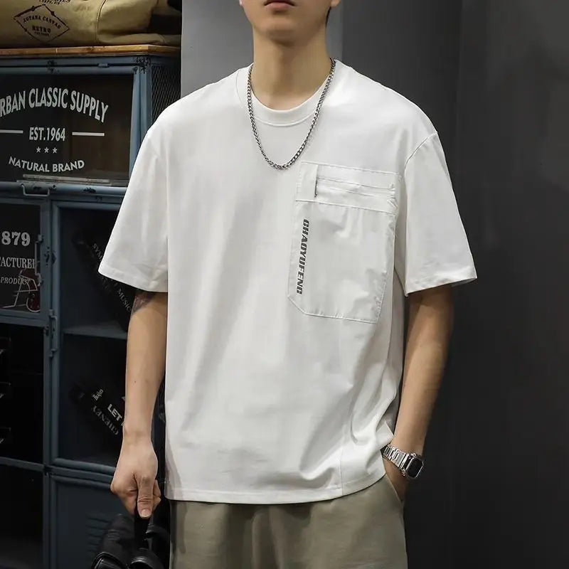 Men’s Workwear Zipper Pocket T-Shirt