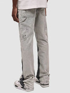 Men’s Punk Skinny Flared Jeans