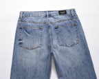 Men’s Contrast Washed Flare Jeans