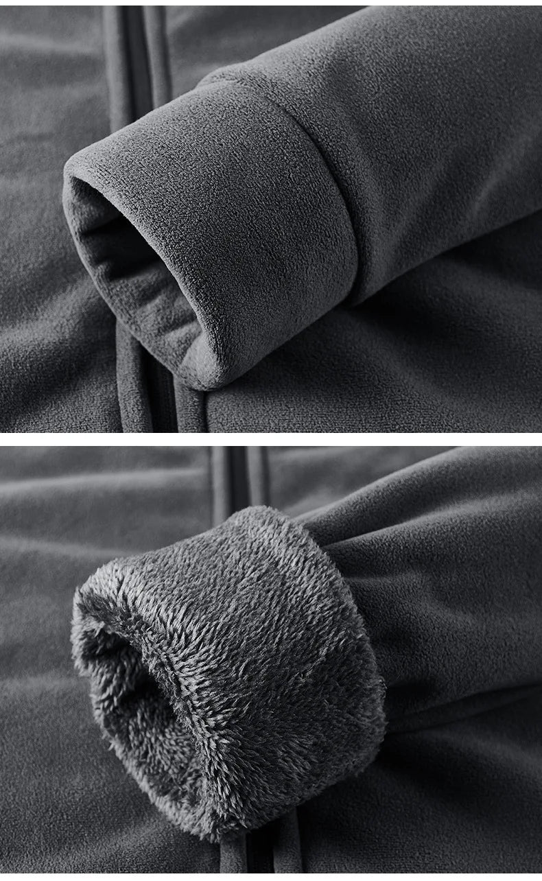 Men’s Plush Hooded Sport Jacket