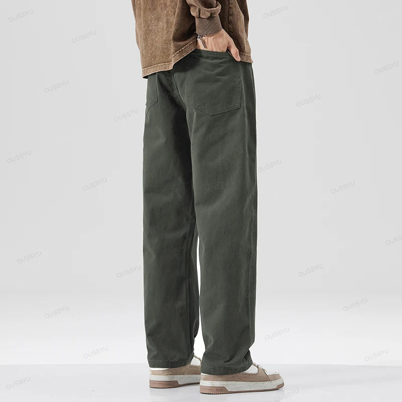 COTTON CASUAL PANTS MEN