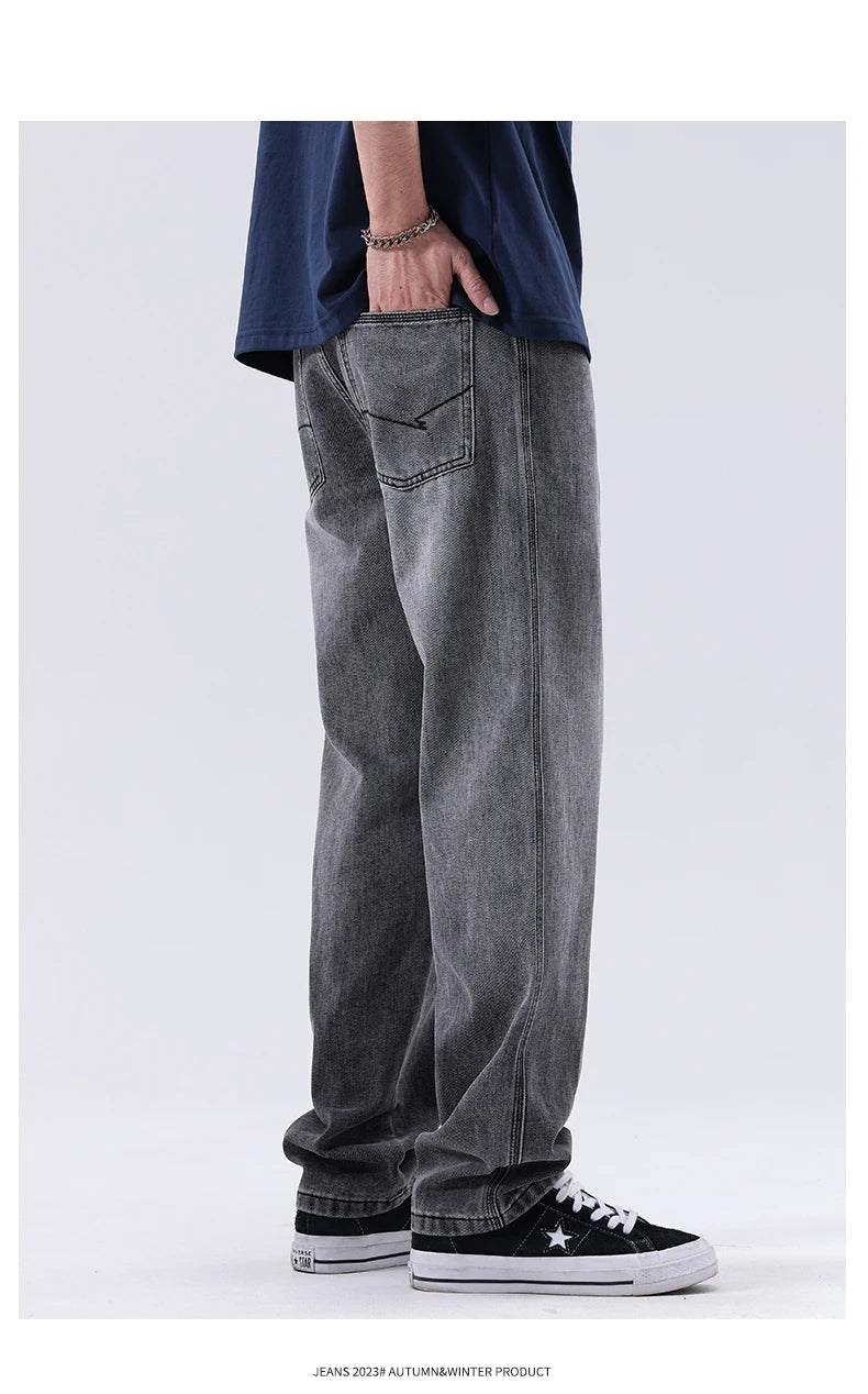Cotton Straight Jeans for Men