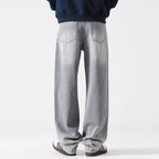 Men’s Patchwork Straight Jeans