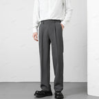Pants Men Business Elastic Waist Korean Style