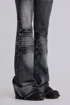 Unisex Retro Trumpet Denim Pants