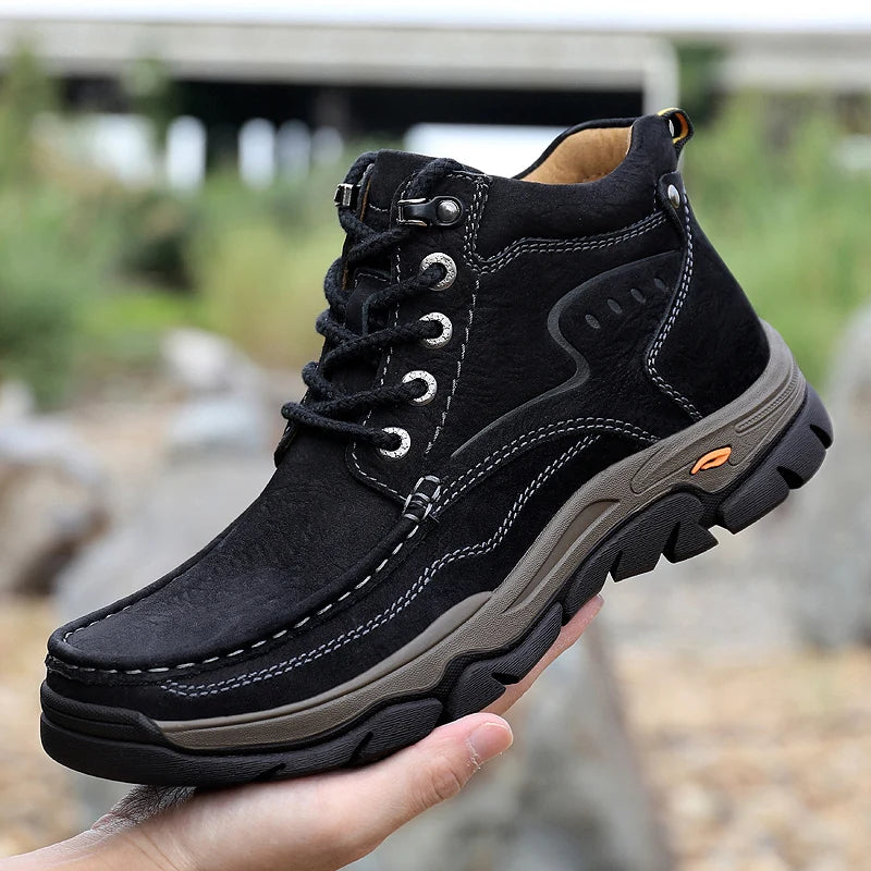 Luxury Leather Winter Motorcycle Boots