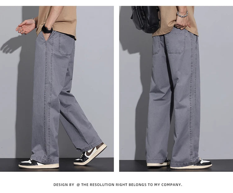 Men’s Cotton Straight Pants