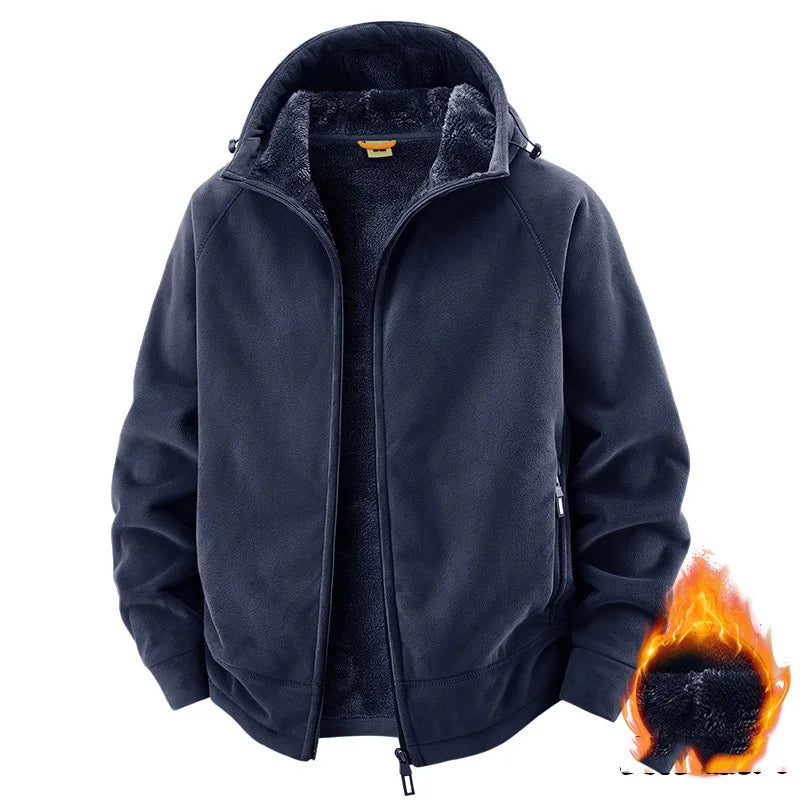Men’s Plush Hooded Sport Jacket