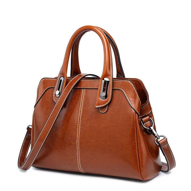 Women Genuine Leather Handbag Shoulder Cross body